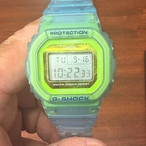 Casio G-Shock Blue and Green Digital Watch